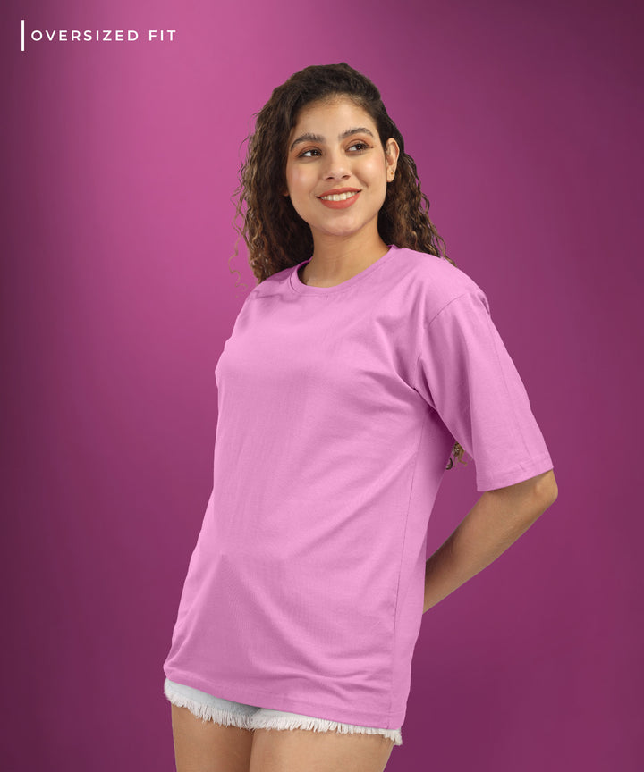 Womens Oversized Pink Tshirt