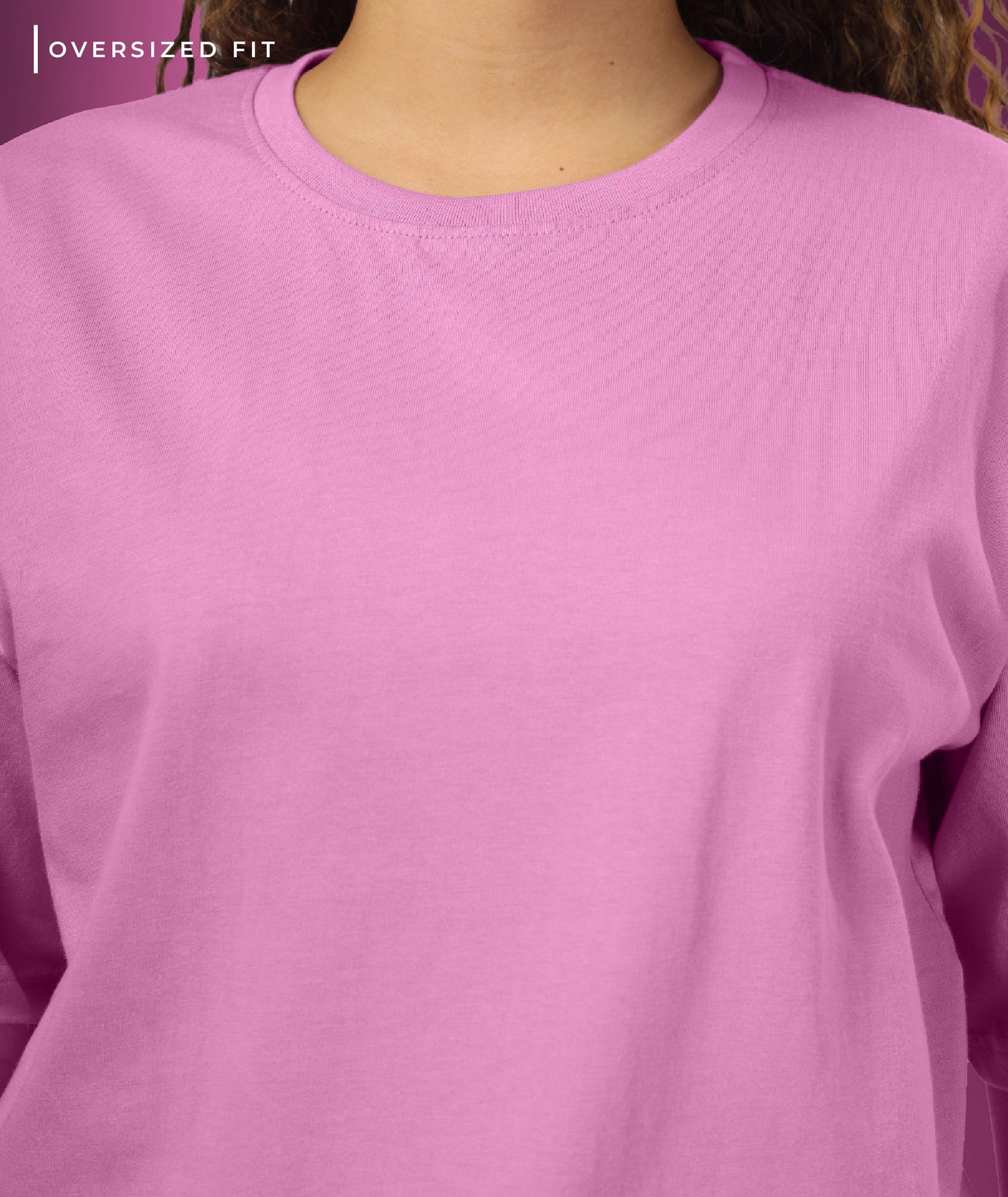 Womens Oversized Pink Tshirt