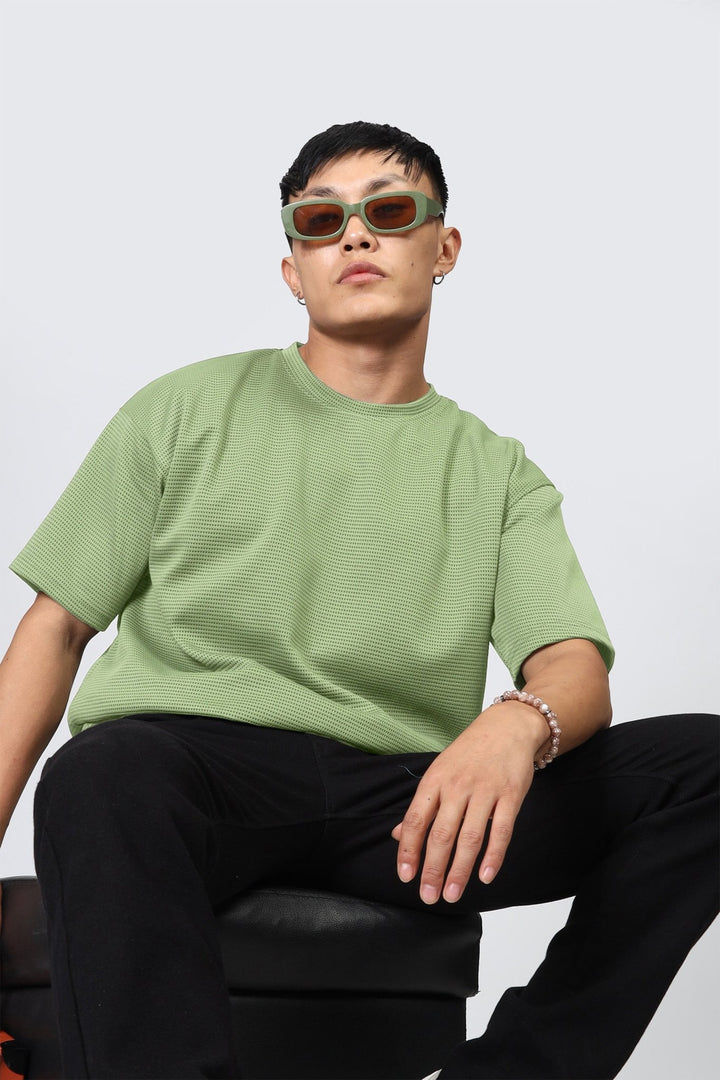 DNMDOTS Men's Relaxed Fit T-shirt-Green