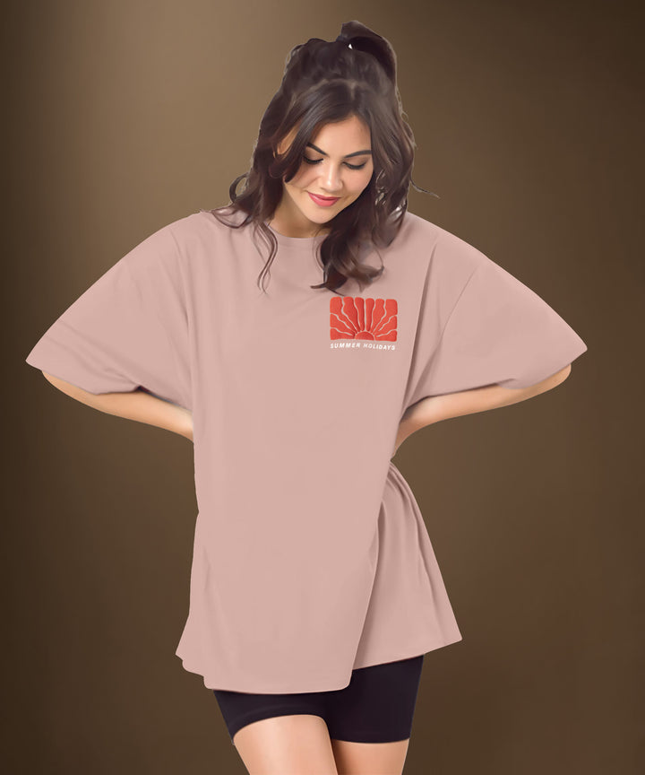 Womens Printed Oversized Tshirt