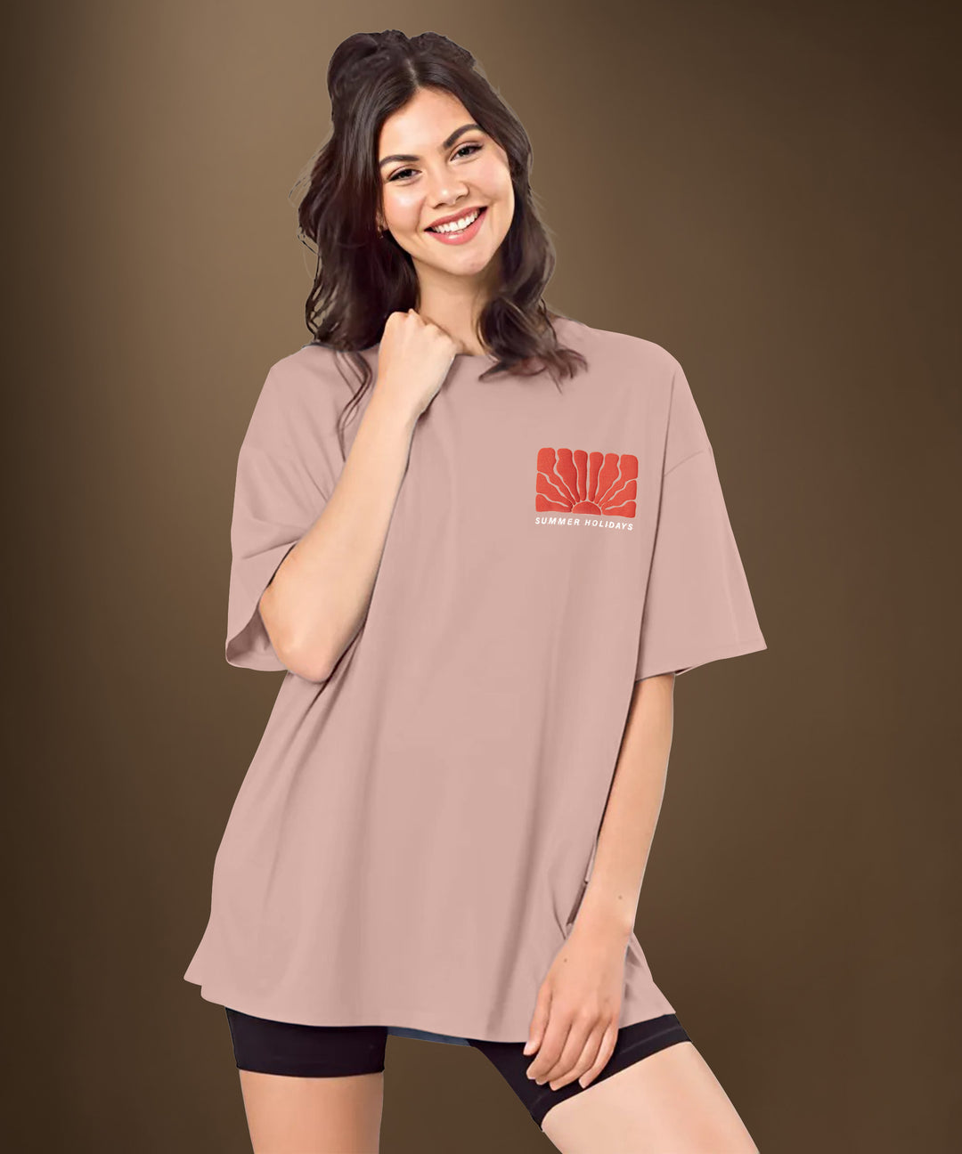 Womens Printed Oversized Tshirt