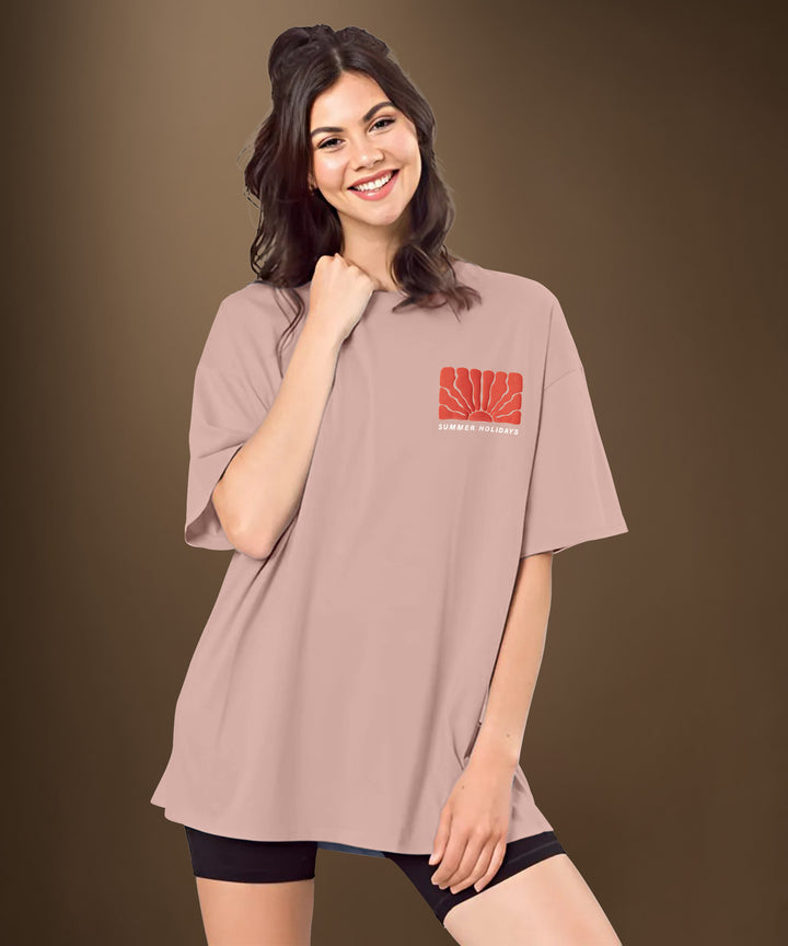 Womens Printed Oversized Tshirt