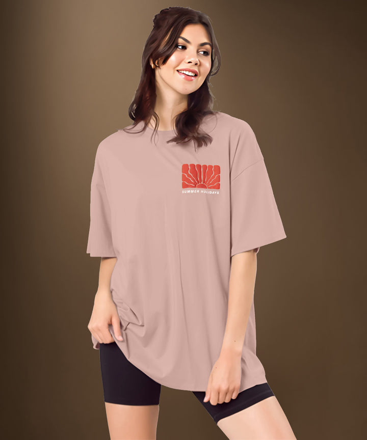 Womens Printed Oversized Tshirt