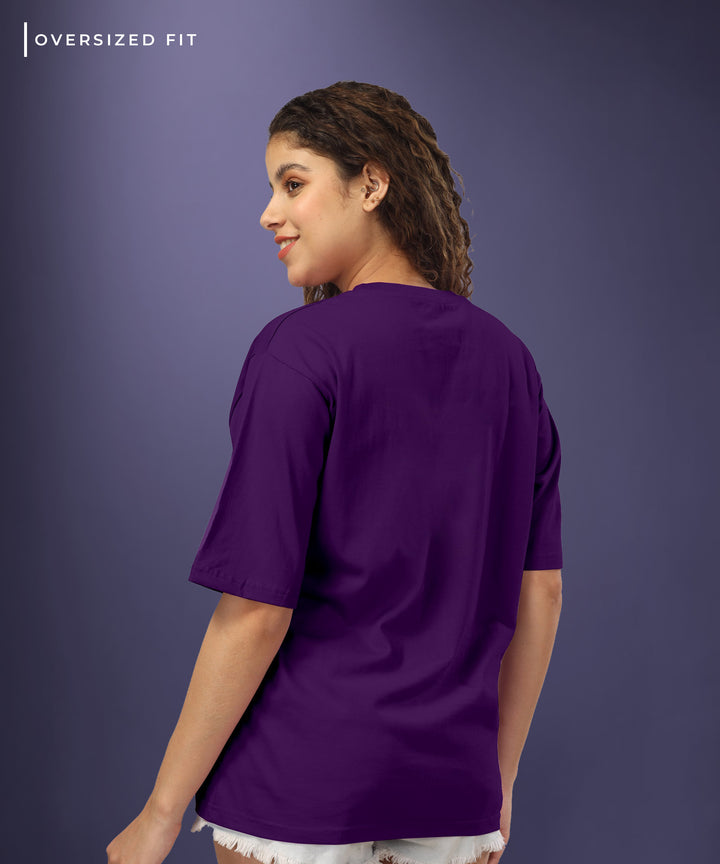 Womens Oversized Purple Tshirt
