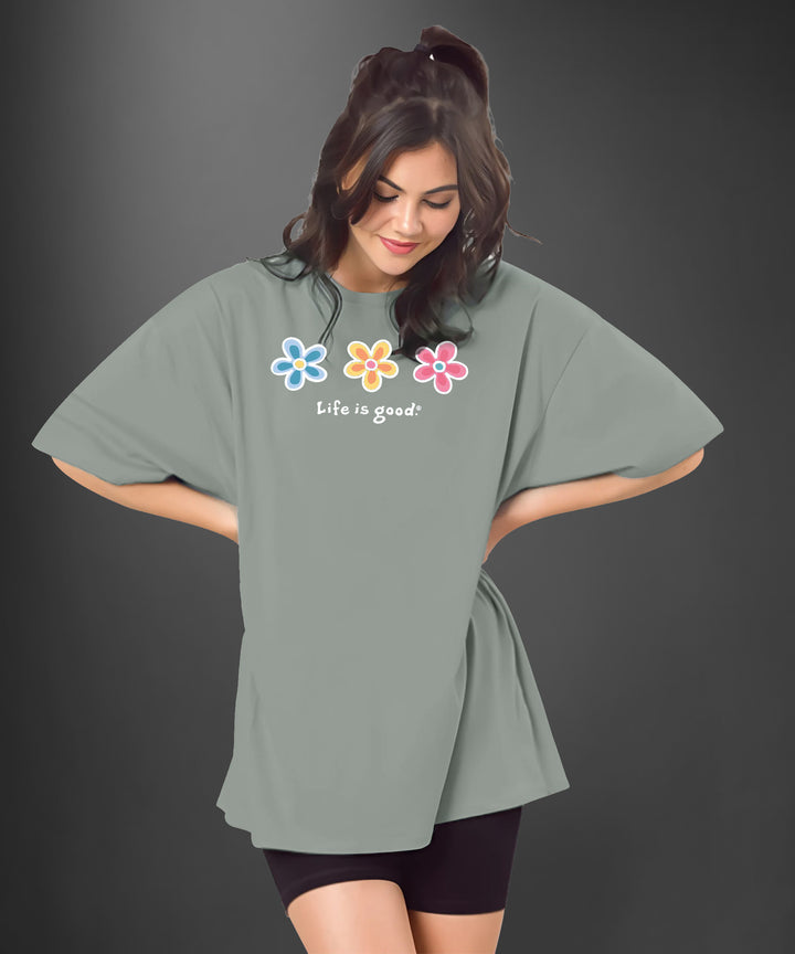 Womens printed Oversized Tshirt