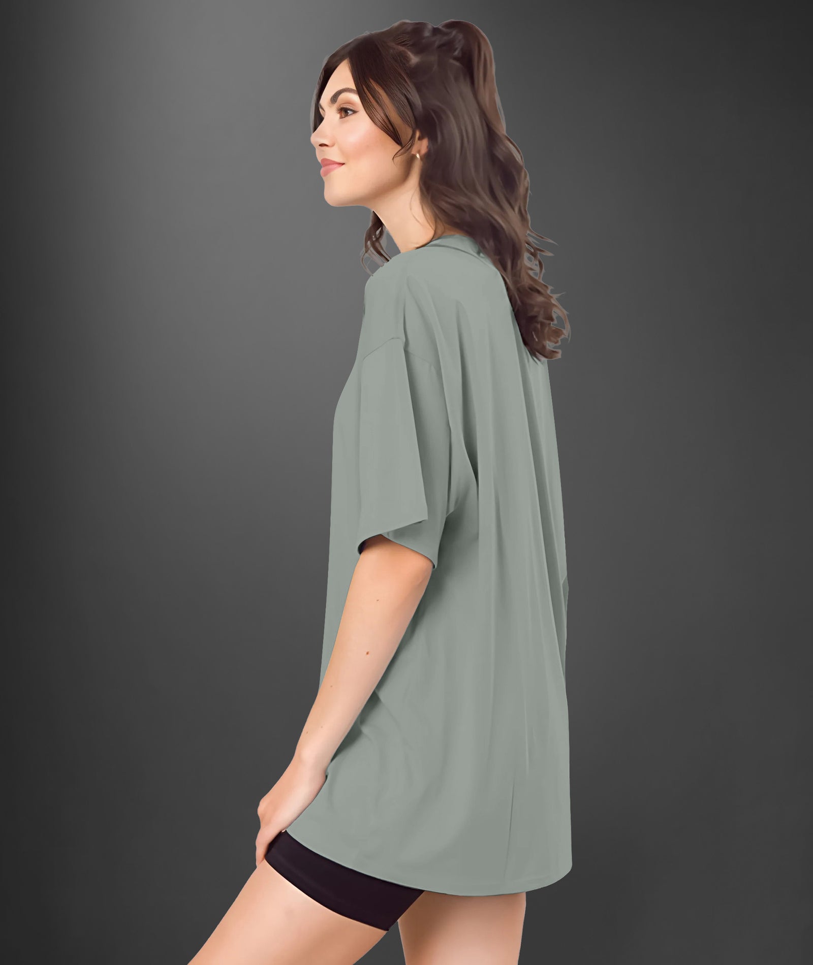 Womens printed Oversized Tshirt