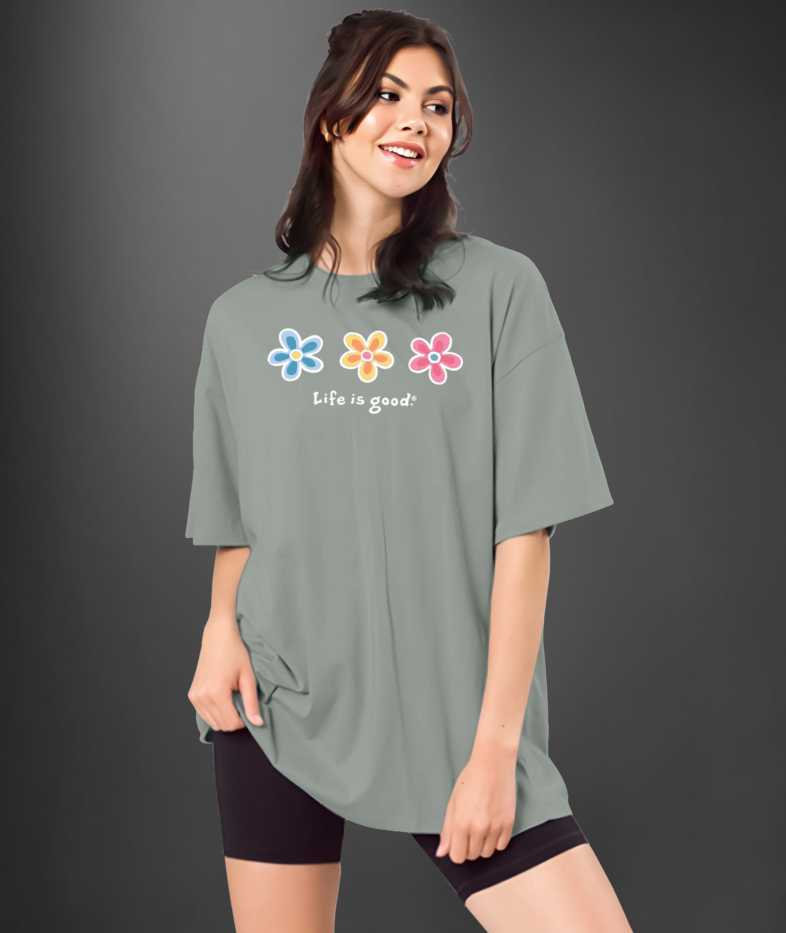 Womens printed Oversized Tshirt