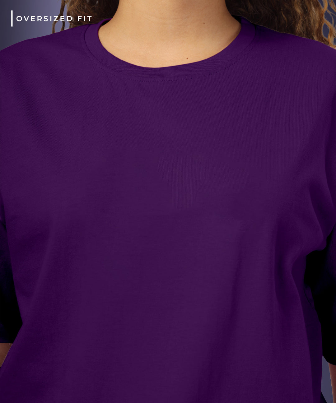 Womens Oversized Purple Tshirt