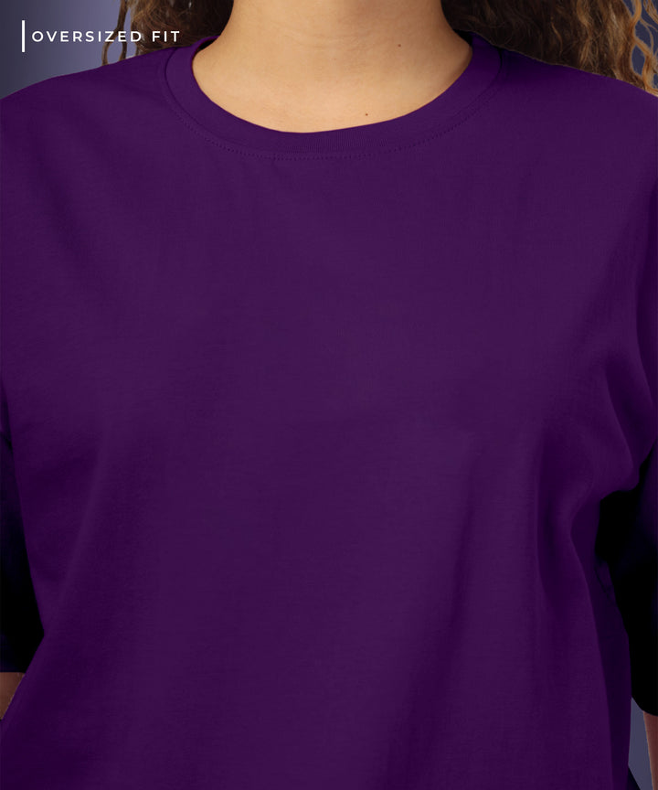 Womens Oversized Purple Tshirt