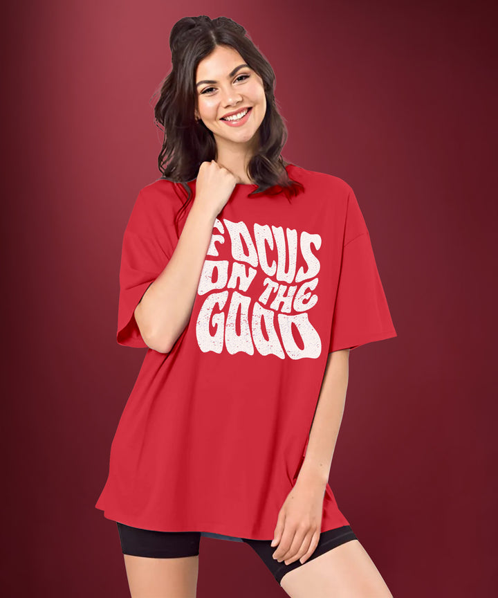 Womens printed Oversized Tshirt