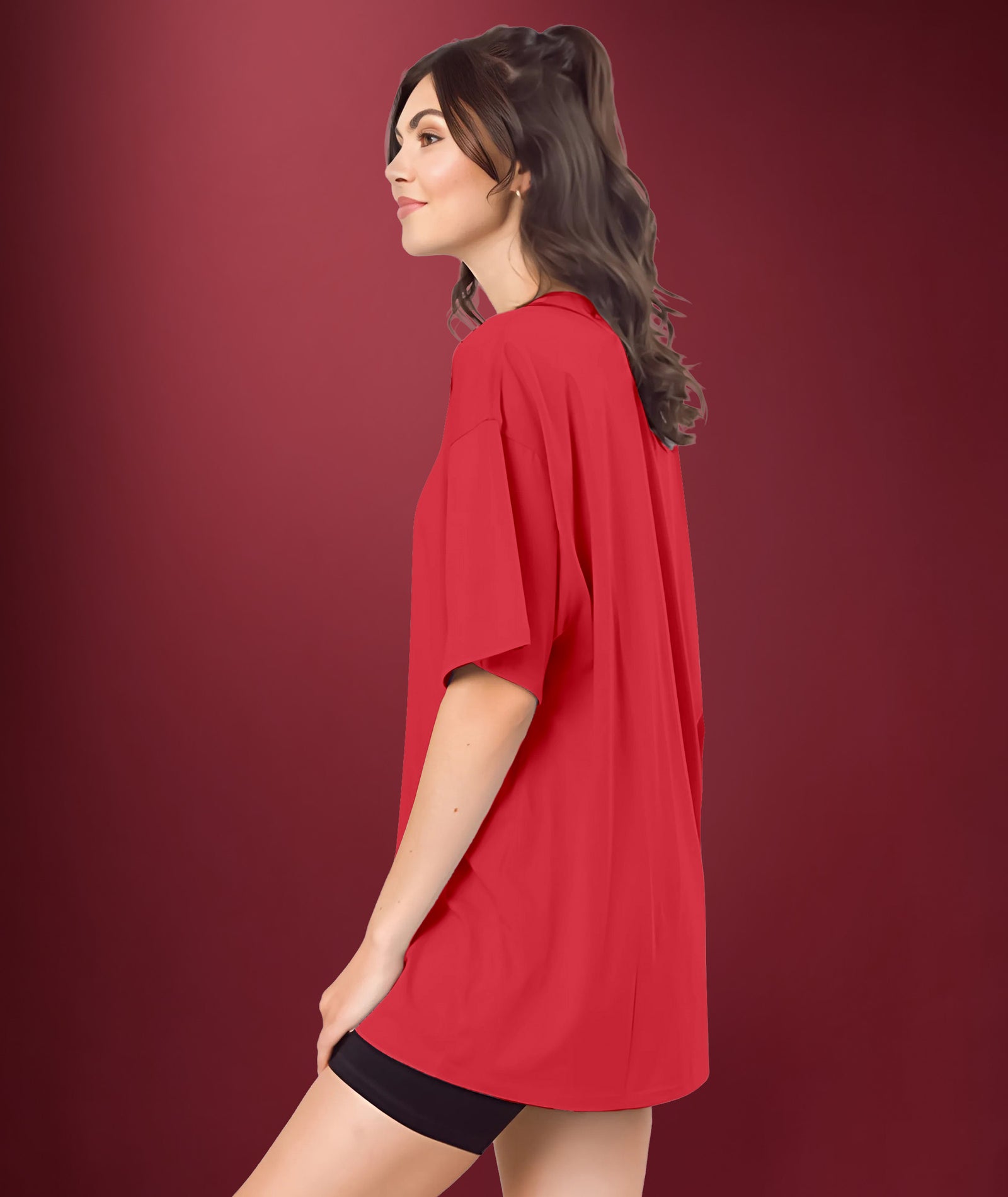 Womens printed Oversized Tshirt