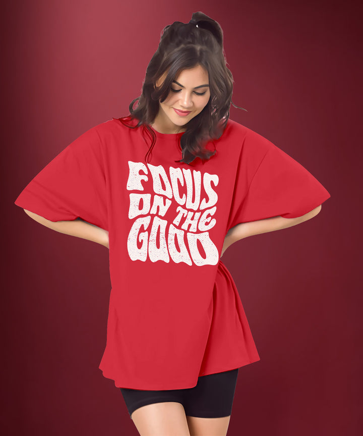 Womens printed Oversized Tshirt