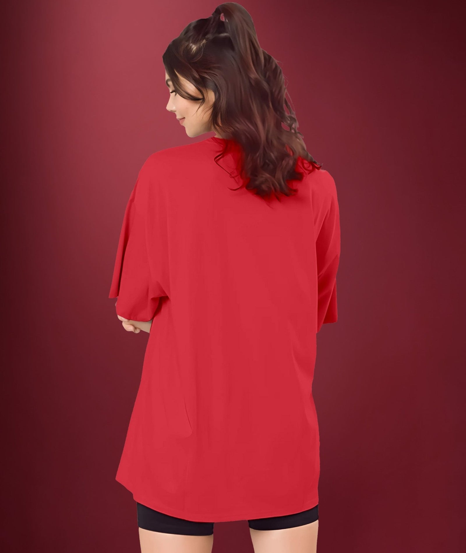 Womens printed Oversized Tshirt