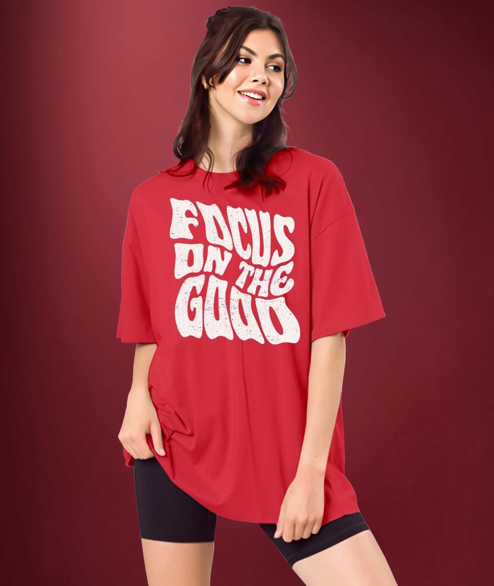 Womens printed Oversized Tshirt