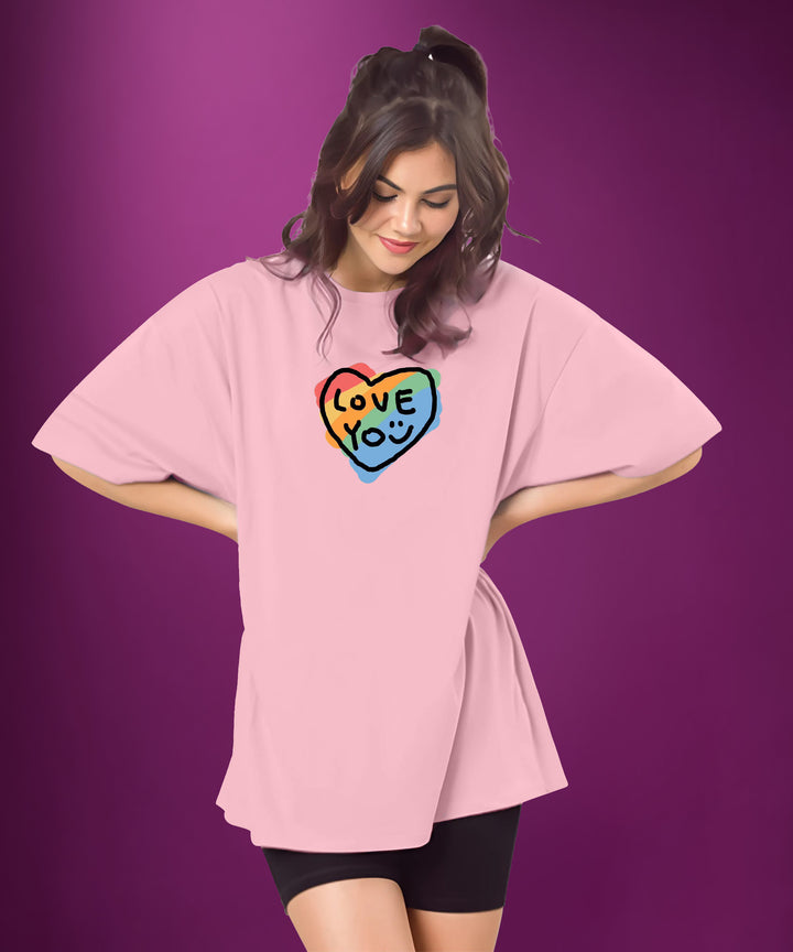 Womens printed Oversized Tshirt