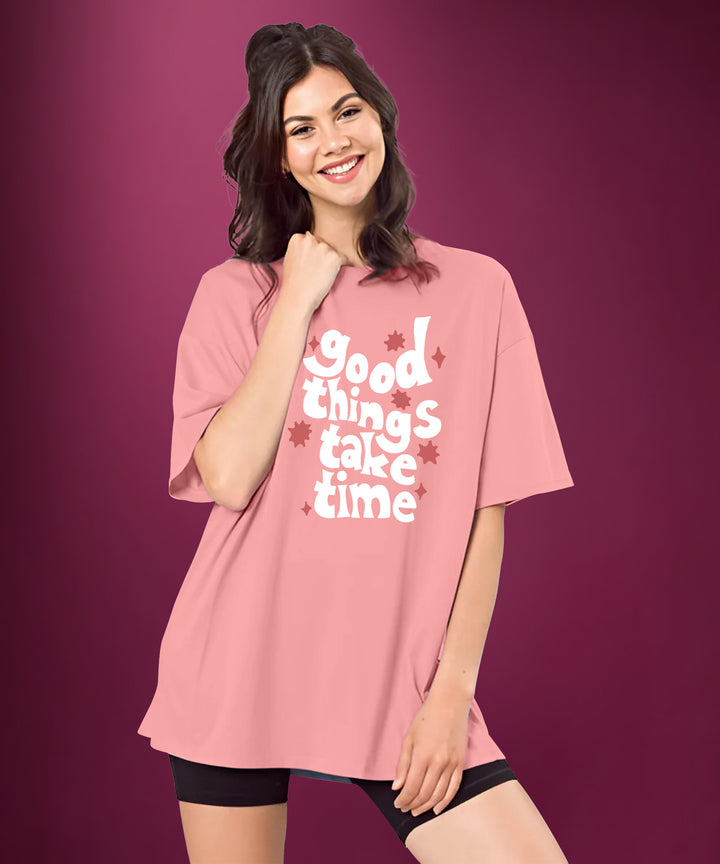 Womens Printed Oversized Tshirt