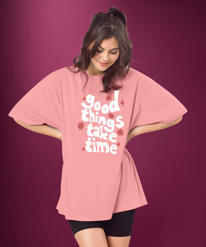 Womens Printed Oversized Tshirt
