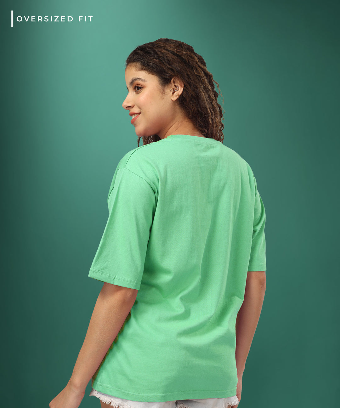 Womens Oversized Green Tshirt