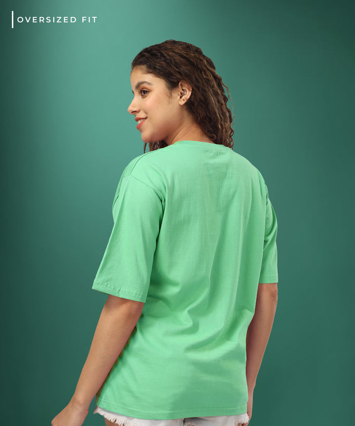 Womens Oversized Green Tshirt