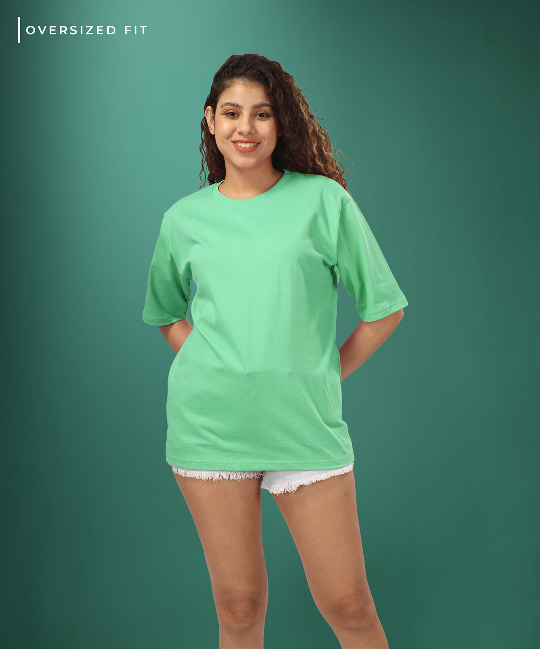 Womens Oversized Green Tshirt