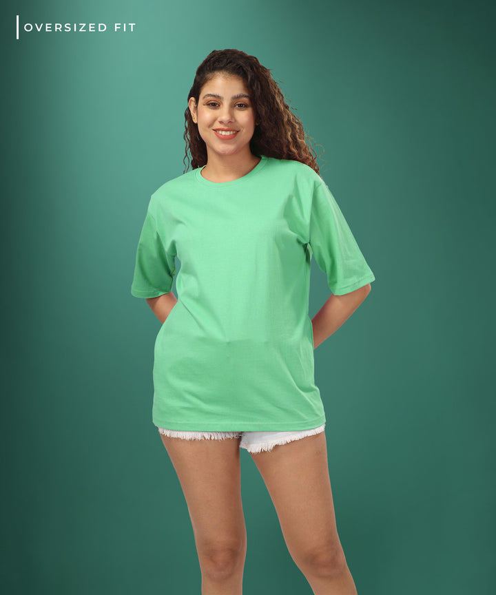 Womens Oversized Green Tshirt