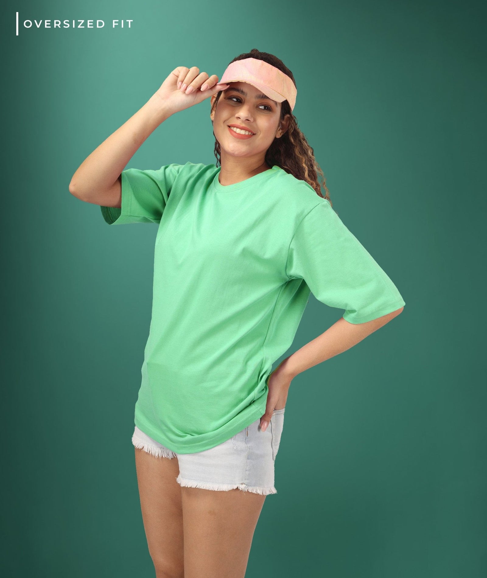 Womens Oversized Green Tshirt
