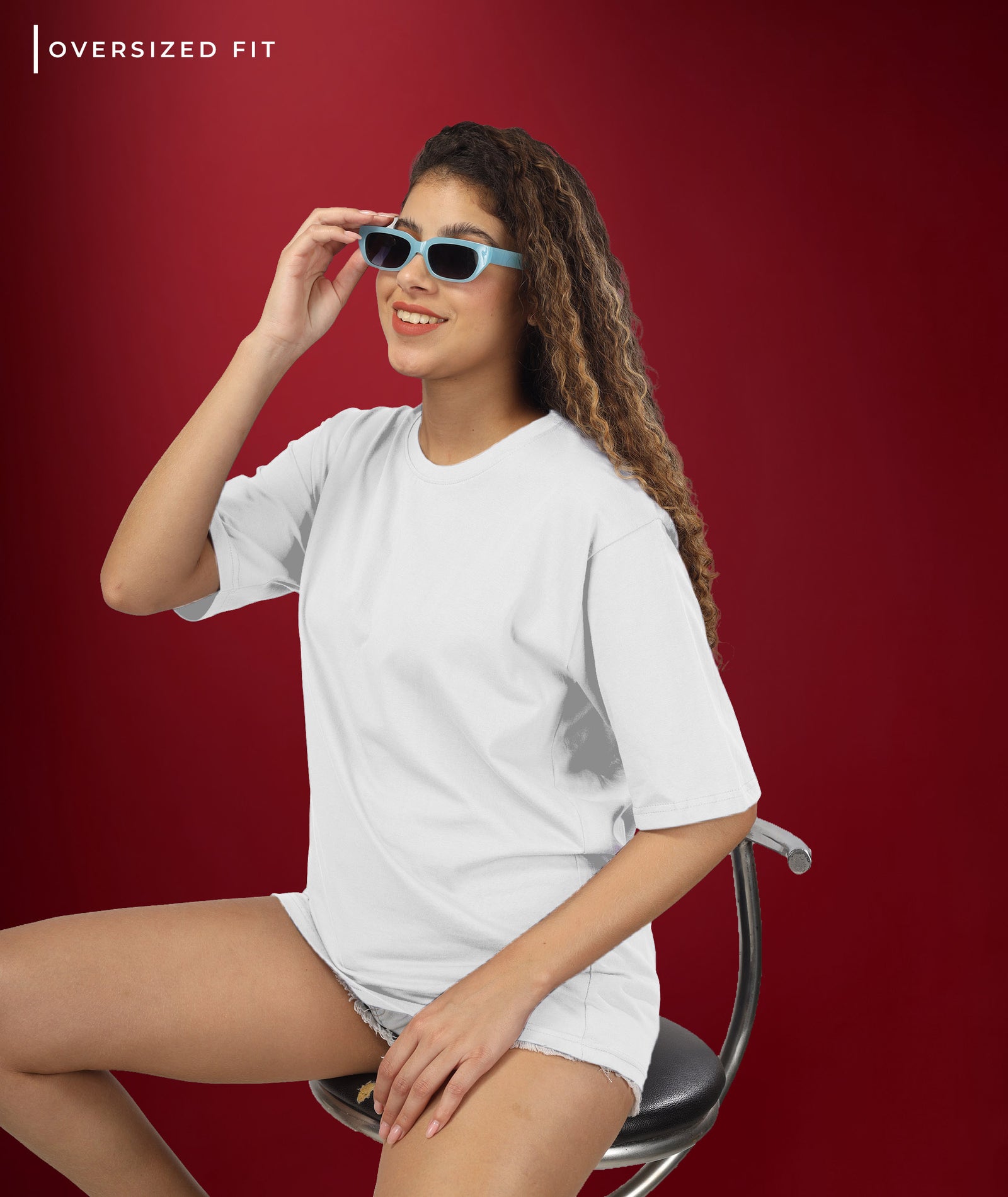 Womens Oversized White Tshirt