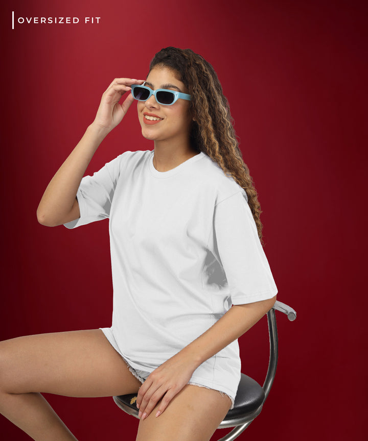 Womens Oversized White Tshirt
