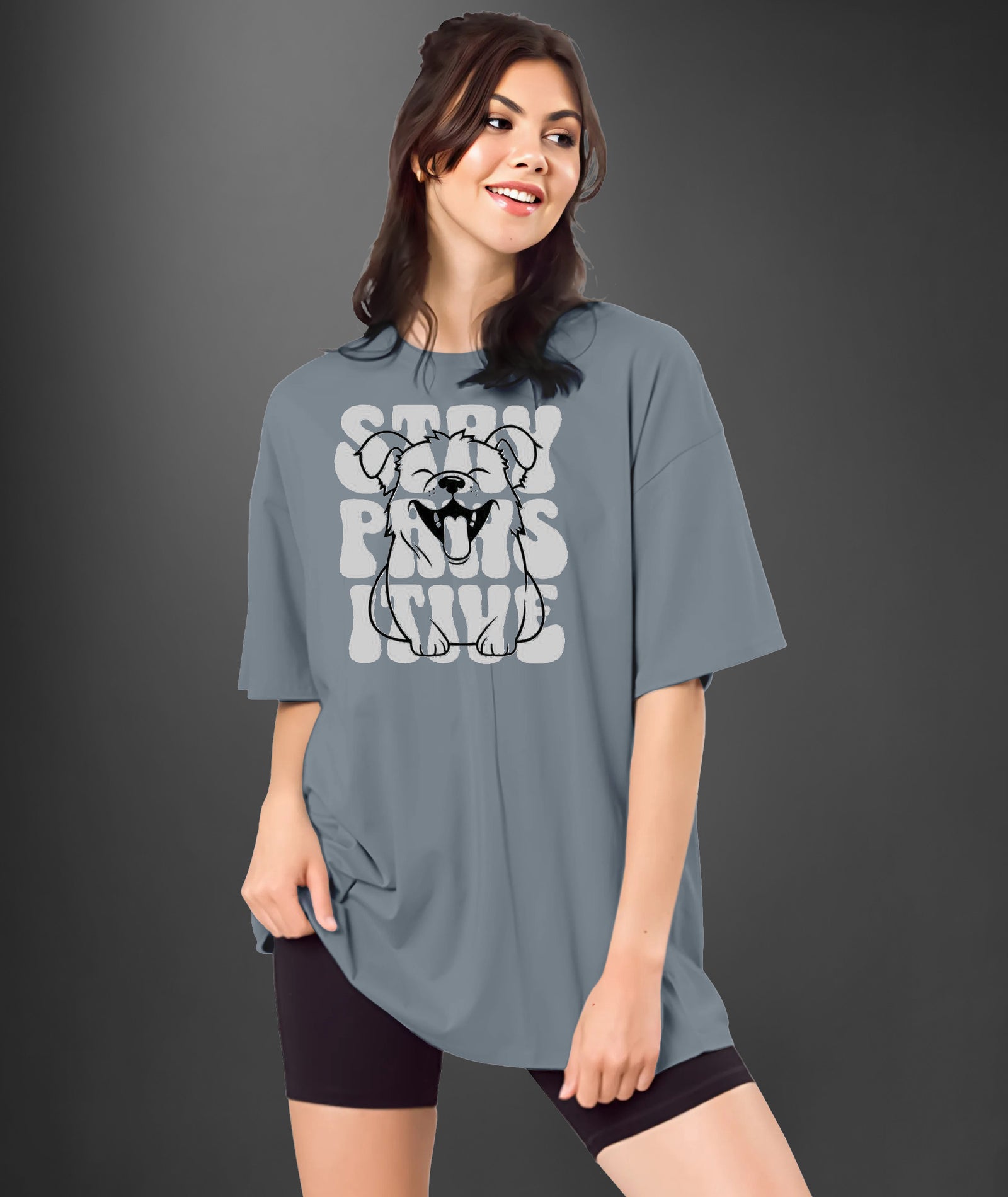 Womens printed Oversized Tshirt