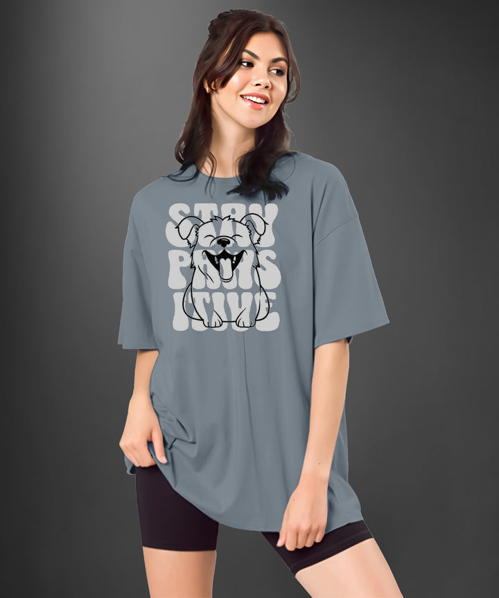 Womens printed Oversized Tshirt