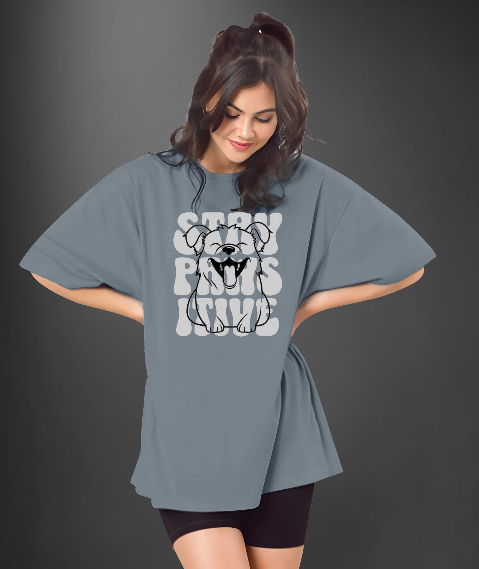 Womens printed Oversized Tshirt