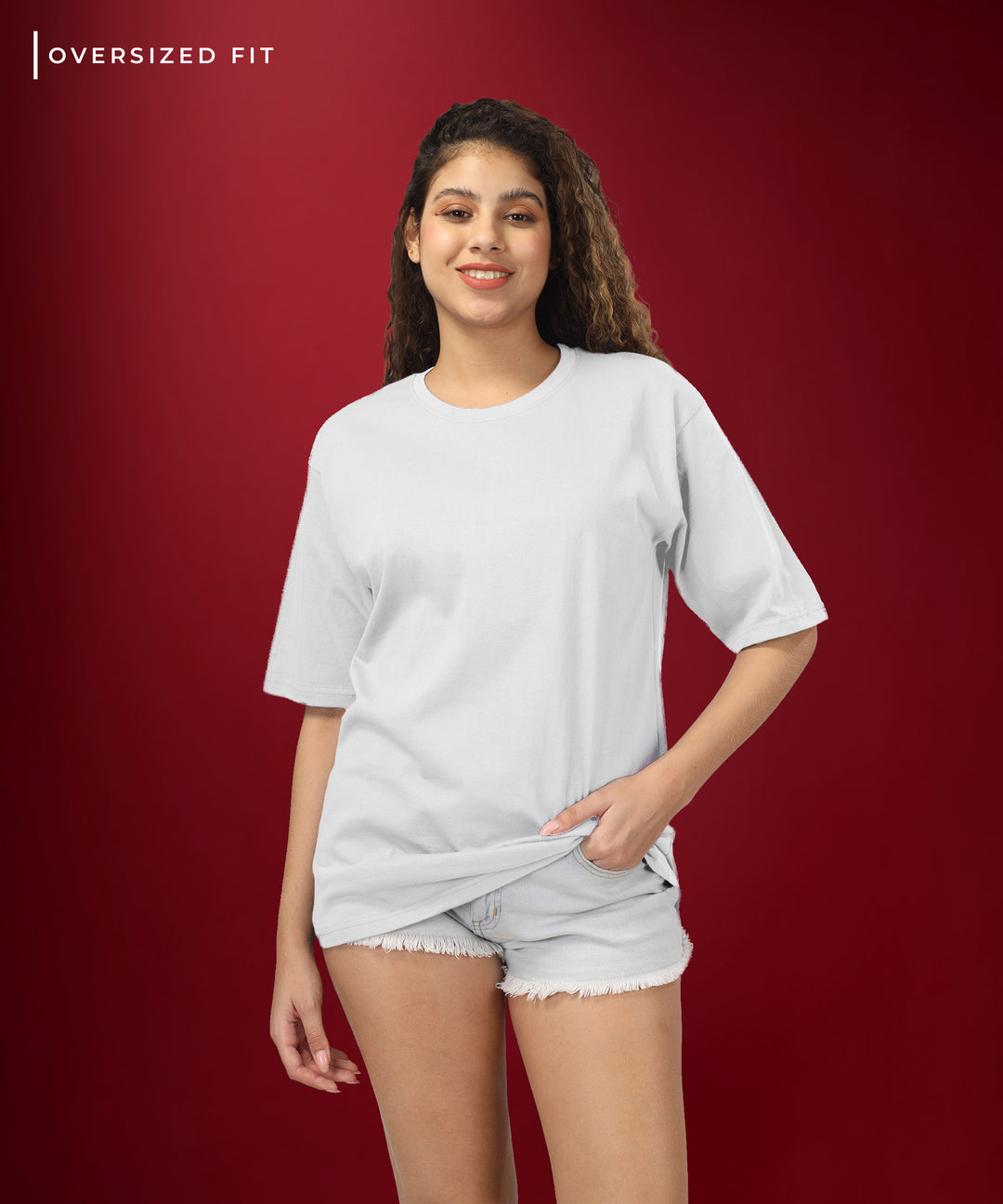 Womens Oversized White Tshirt