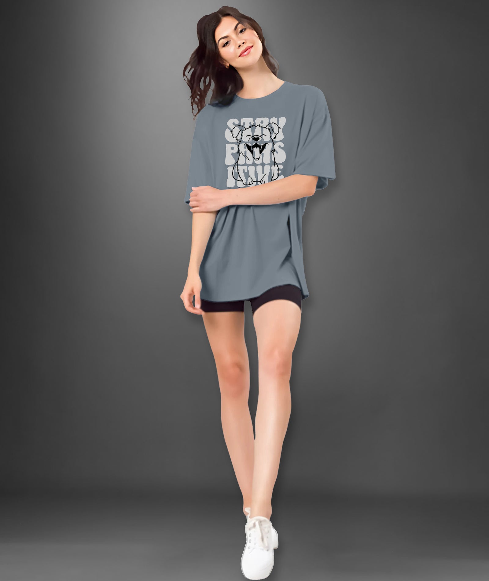 Womens printed Oversized Tshirt