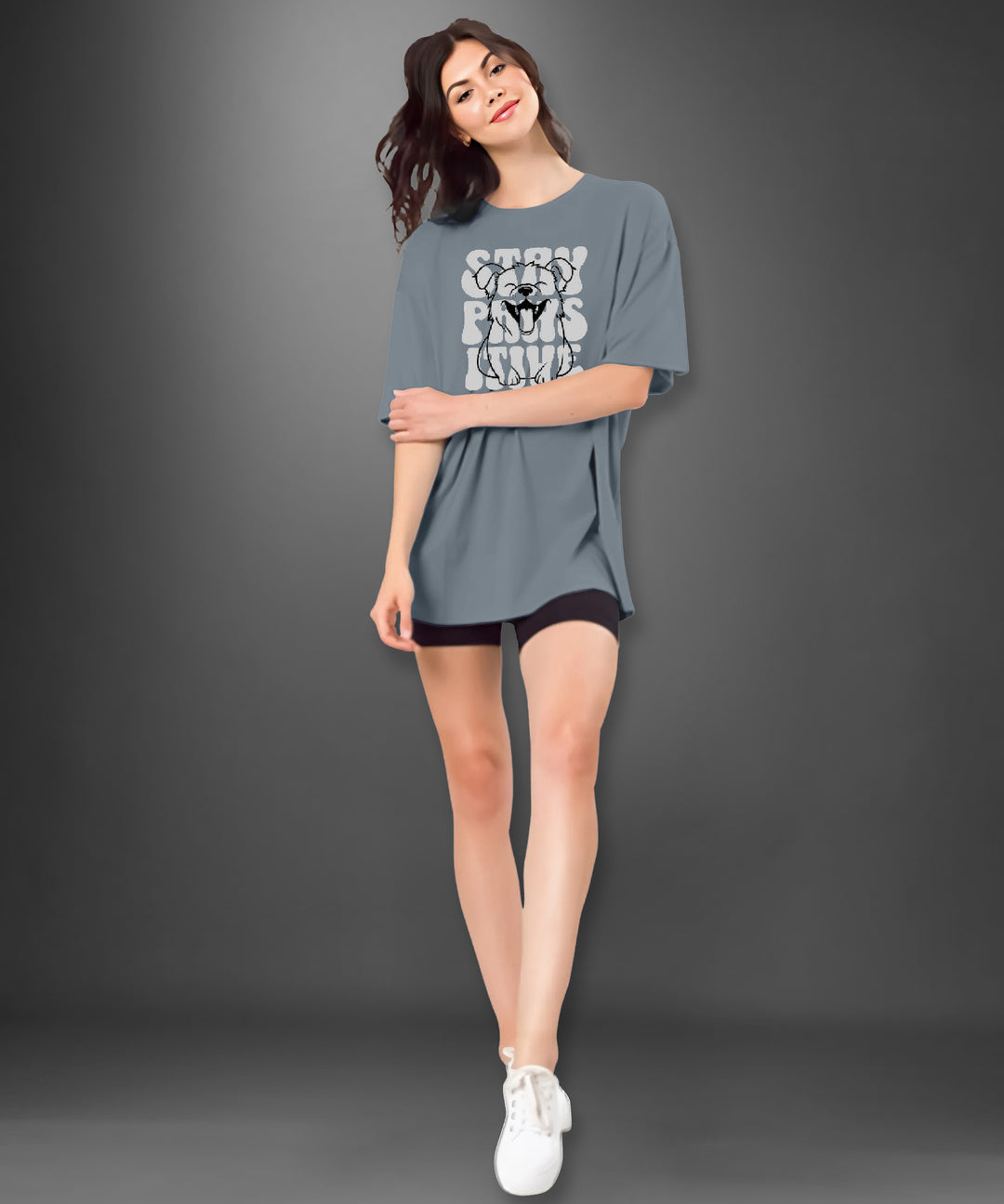Womens printed Oversized Tshirt