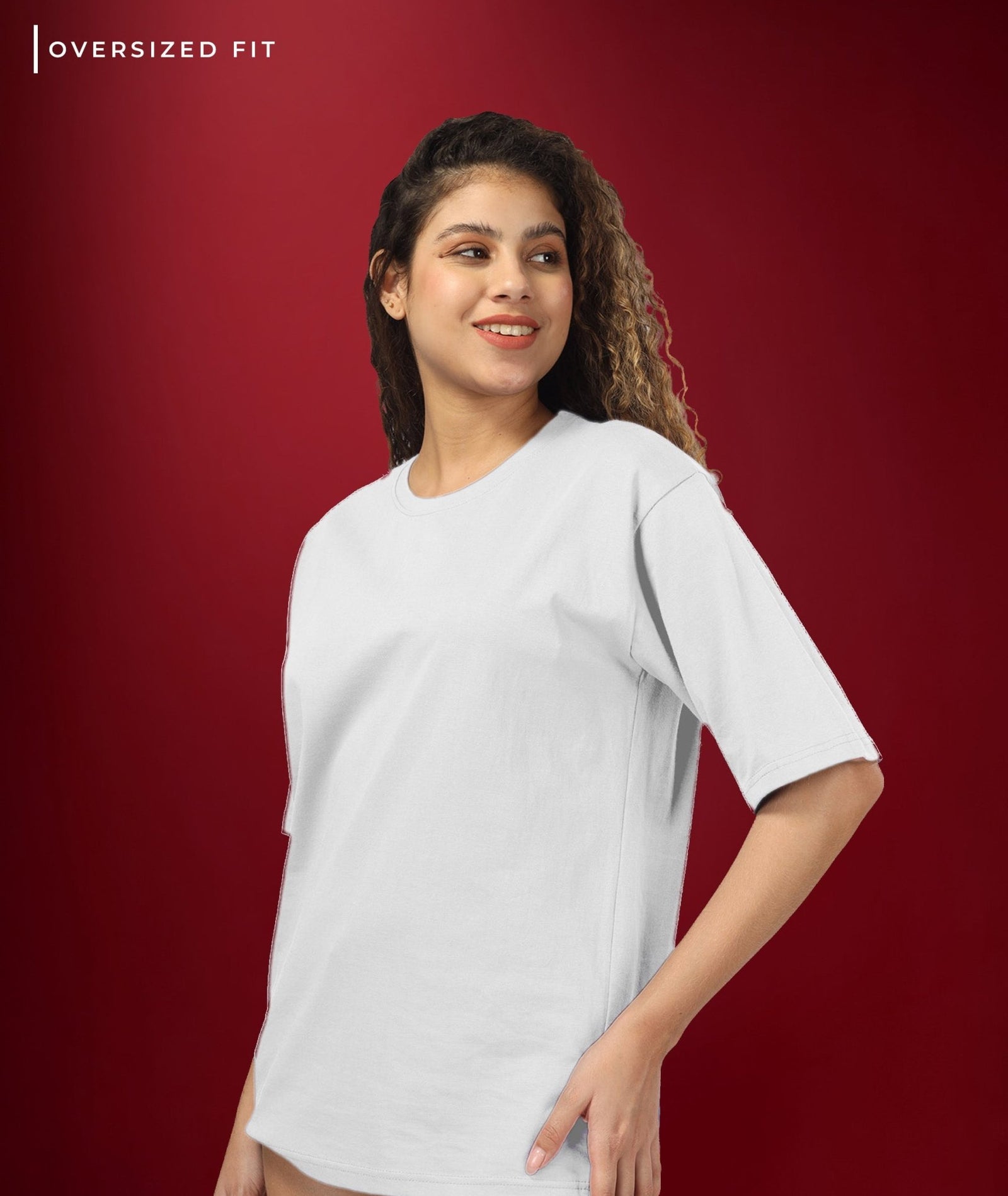 Womens Oversized White Tshirt