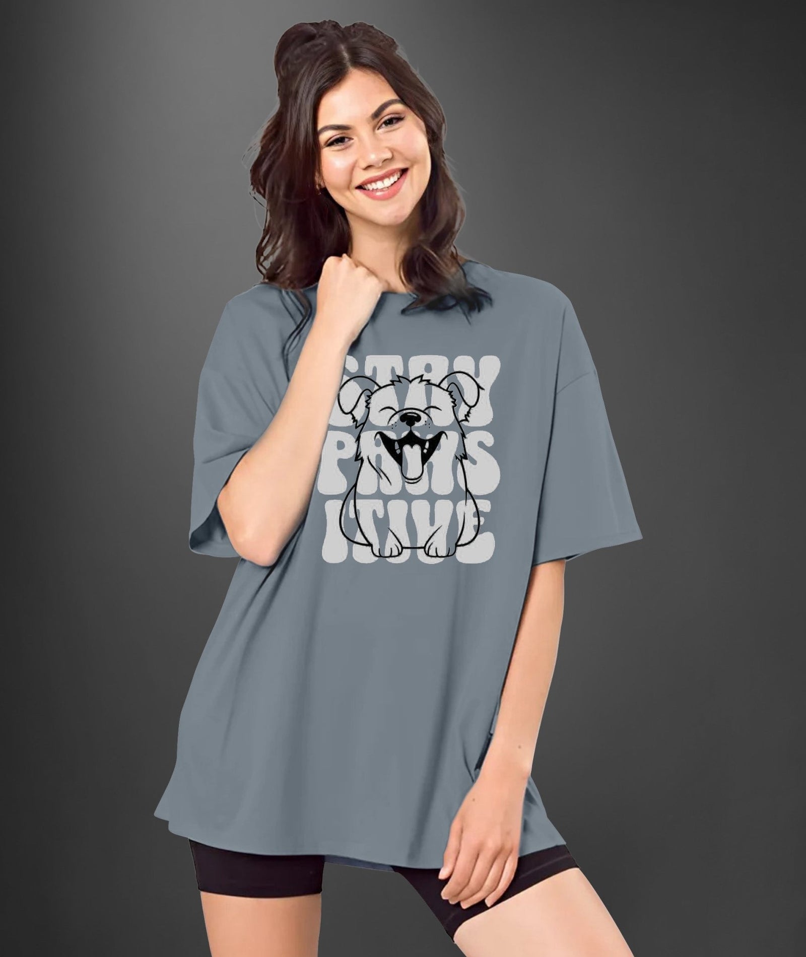 Womens printed Oversized Tshirt