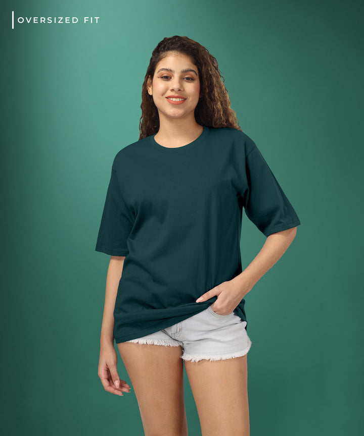 Womens Oversized Green Tshirt
