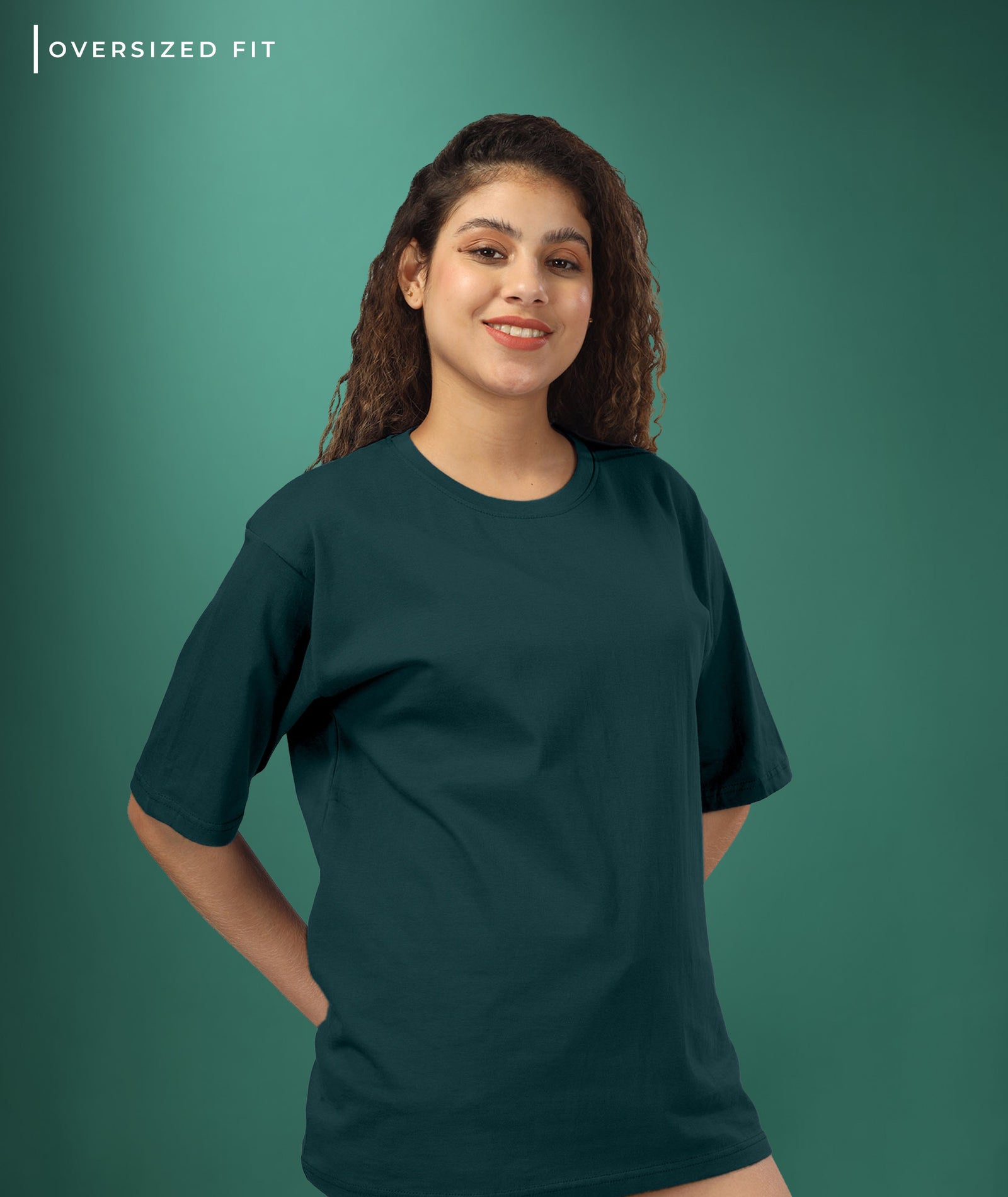 Womens Oversized Green Tshirt