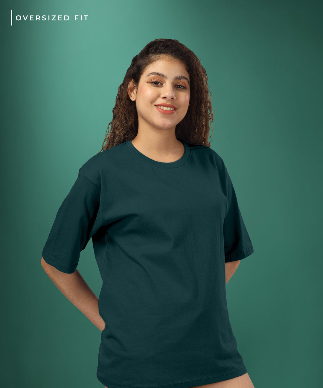 Womens Oversized Green Tshirt