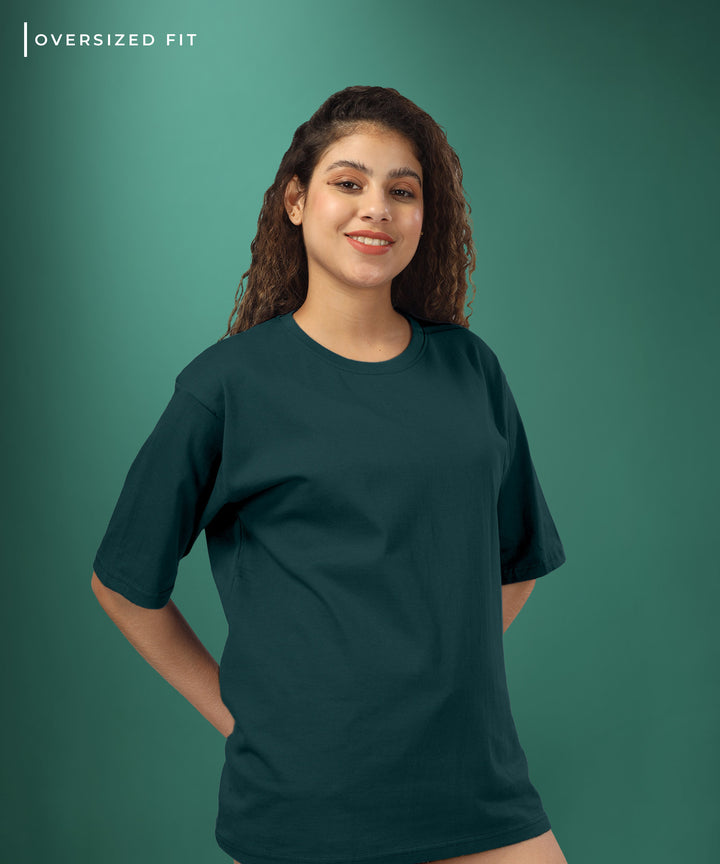 Womens Oversized Green Tshirt
