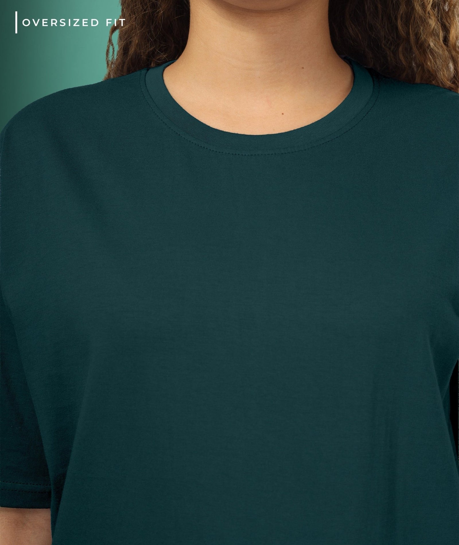 Womens Oversized Green Tshirt