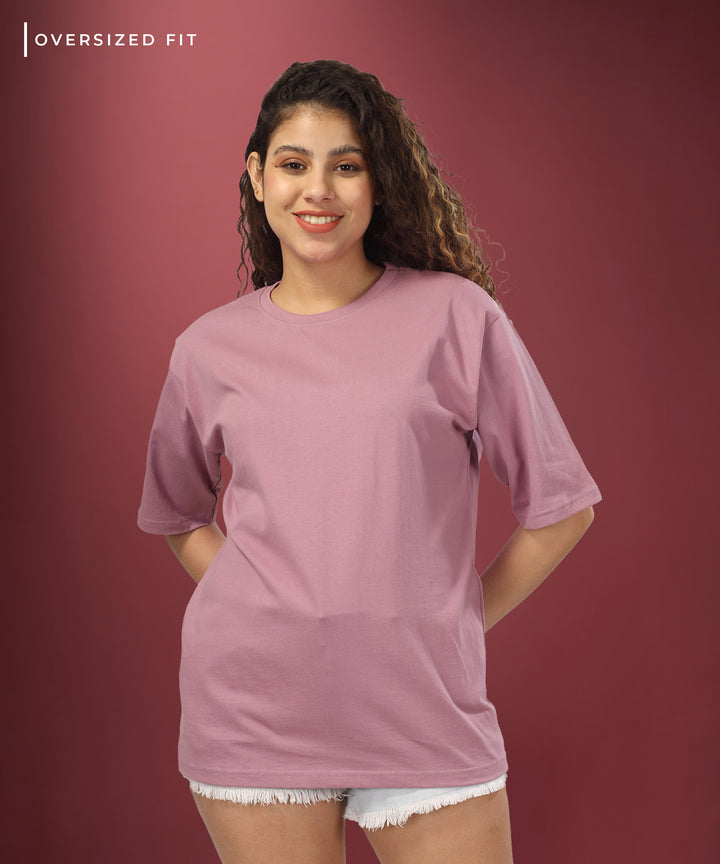 Womens Oversized Dusty Rose Tshirt