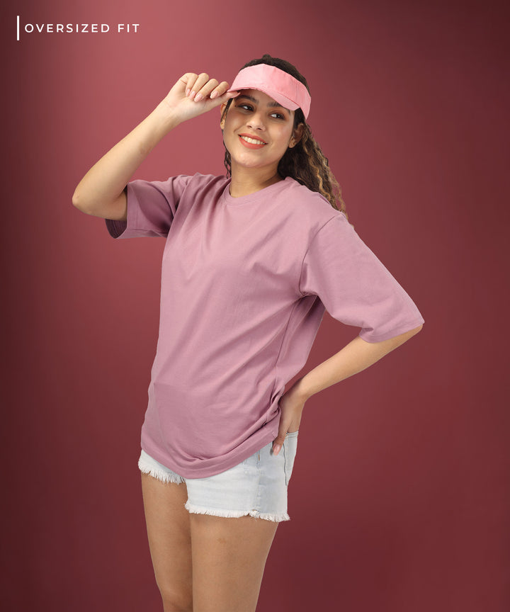 Womens Oversized Dusty Rose Tshirt