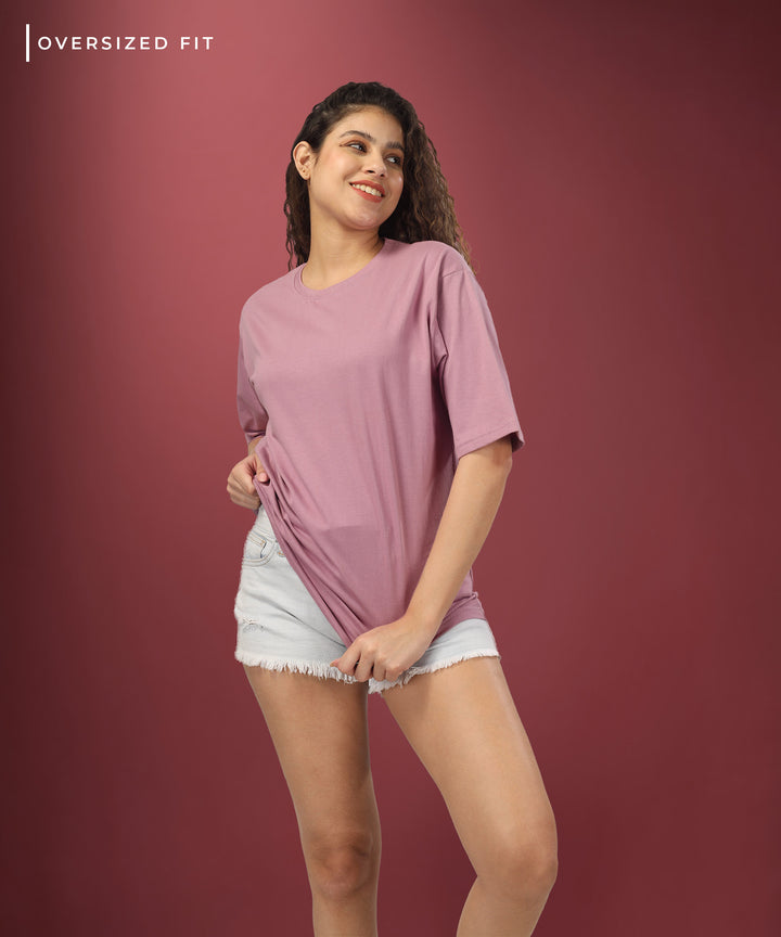 Womens Oversized Dusty Rose Tshirt