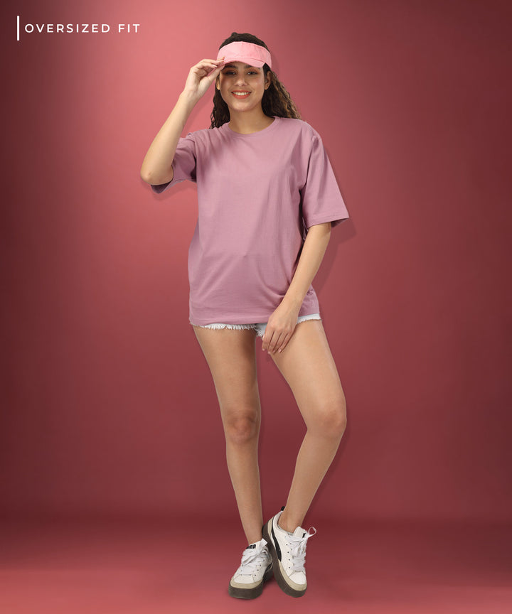 Womens Oversized Dusty Rose Tshirt