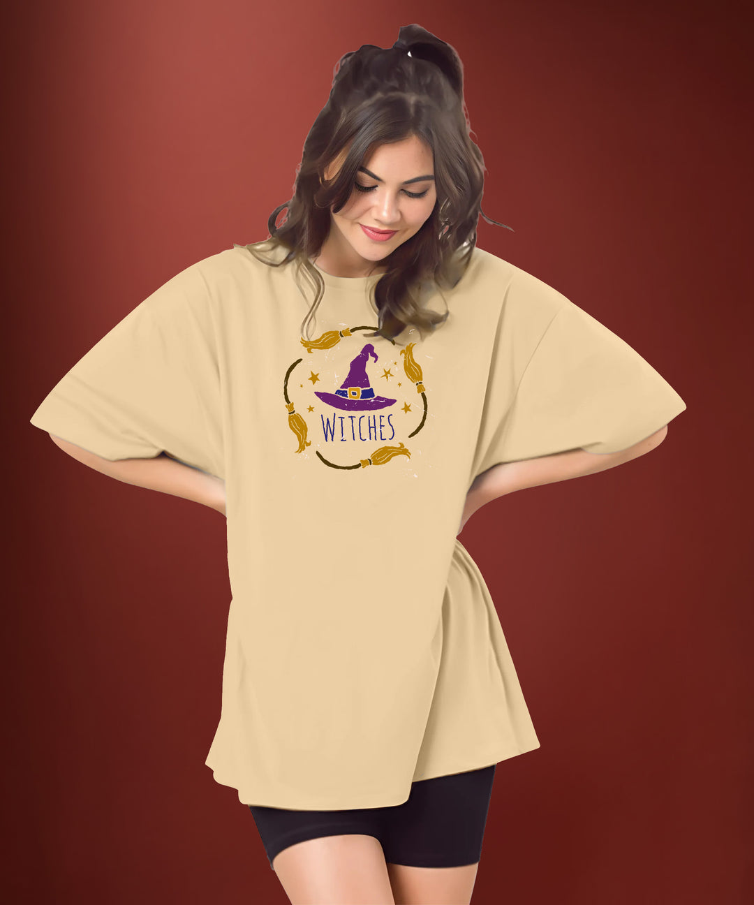 Womens printed Oversized Tshirt