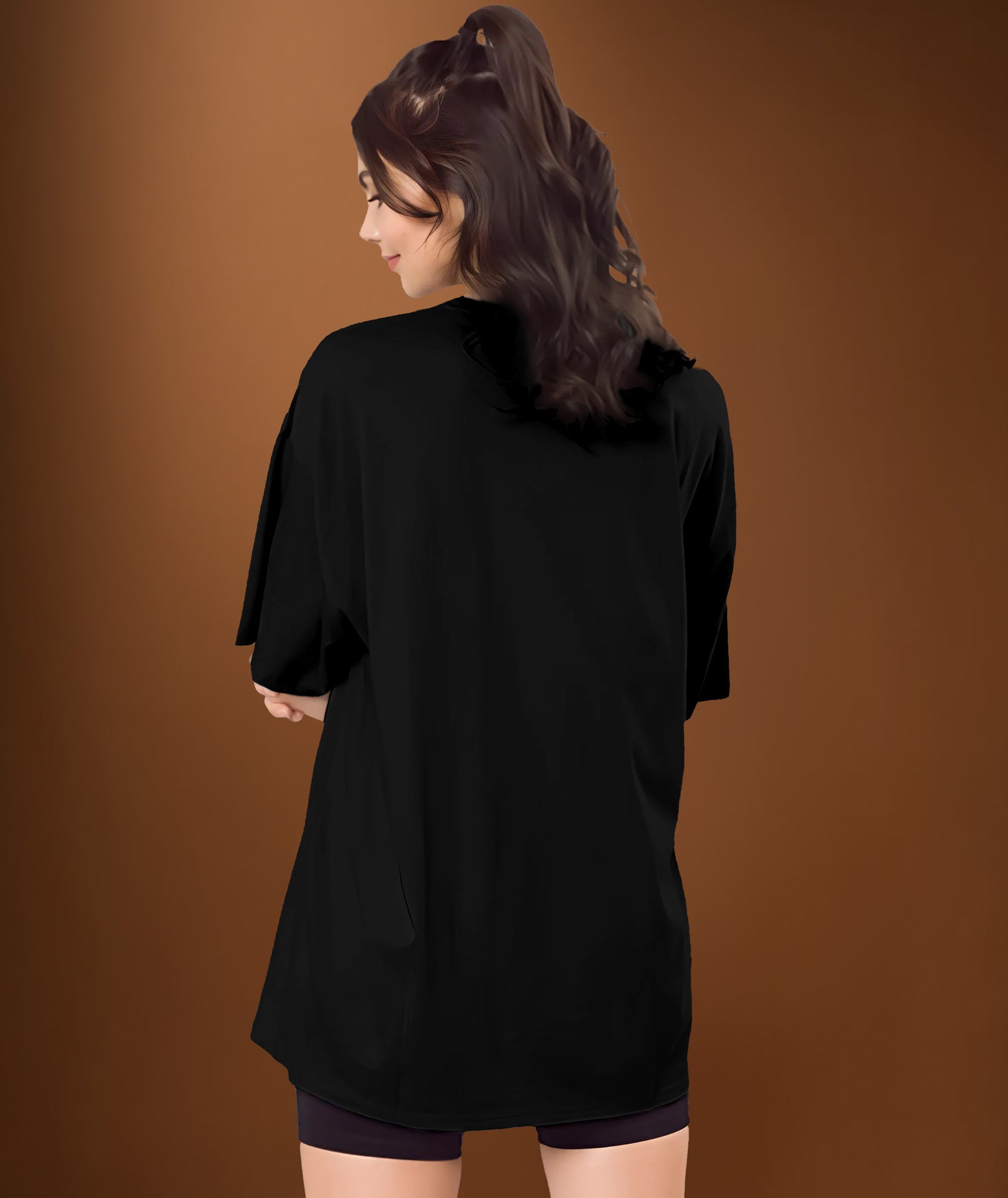 Womens Printed Oversized Tshirt