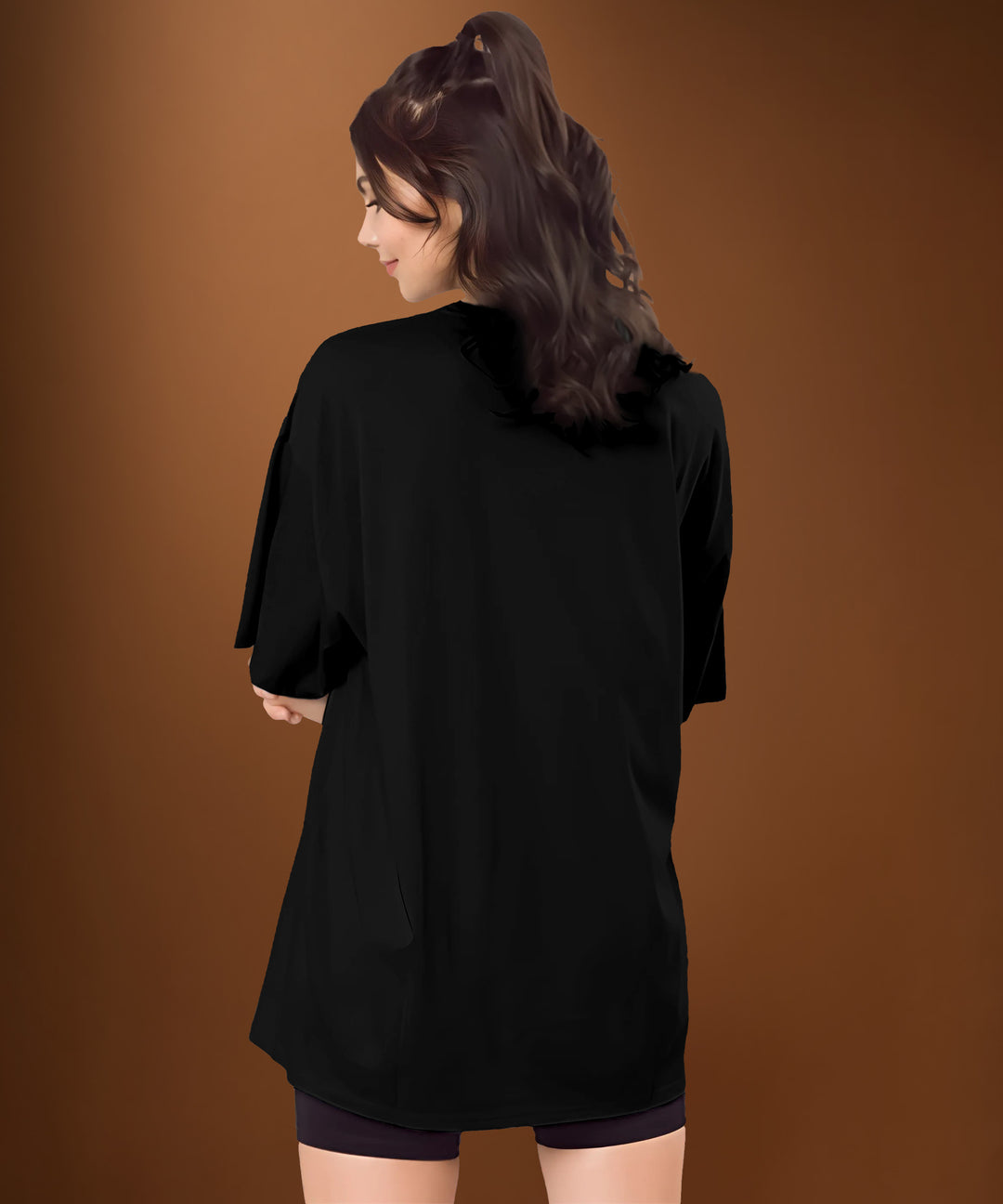 Womens Printed Oversized Tshirt