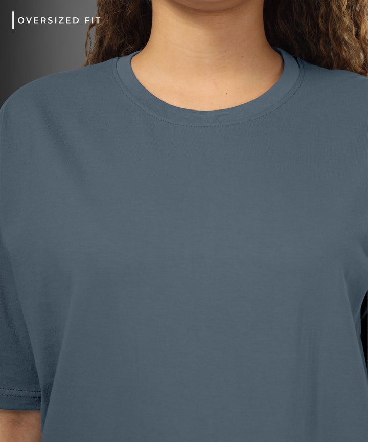 Womens Oversized Blue Tshirt