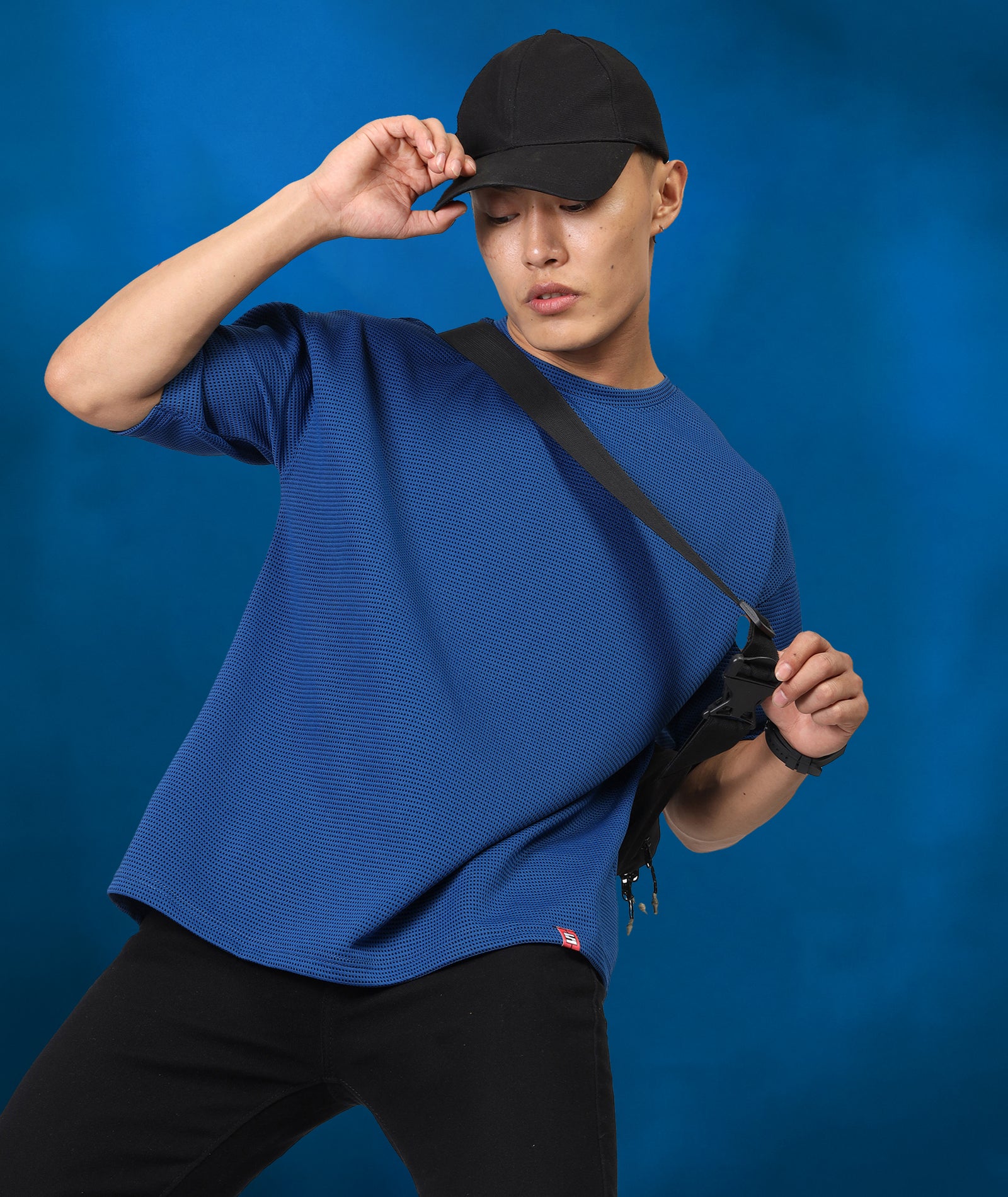 Men's Oversized Blue T-Shirt